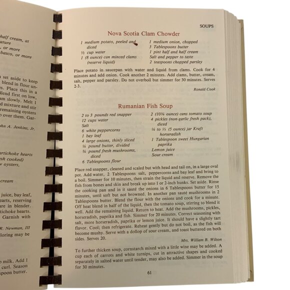 Southern Sideboards Cookbook Junior League Of Jackson MS 1992 Spiral Bound - Picture 5 of 11